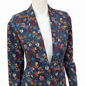 Wildfang Empower Floral Tux Blazer Jacket, XS